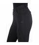 Legginsy damskie zimowe HKM Rosewood z lejem silikonowym czarne