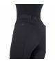 Legginsy damskie zimowe HKM Rosewood z lejem silikonowym czarne