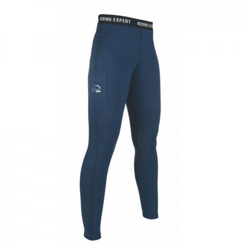 Legginsy damskie HKM Wien Style z silikonem granatowe