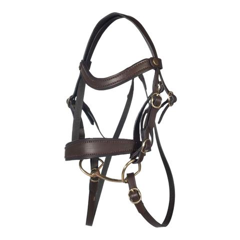 Ogłowie HKM Hobby Horse Basic brązowe
