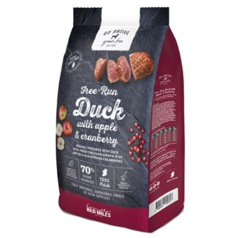 Karma dla szczeniaków Go Native Puppy Duck with Apple and Cranberry, kaczka z jabłkiem i żurawiną