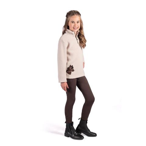 Legginsy młodzieżowe HKM Mia brązowe