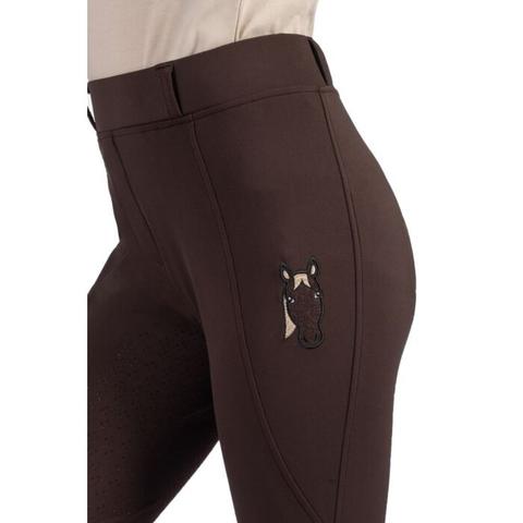 Legginsy młodzieżowe HKM Mia brązowe