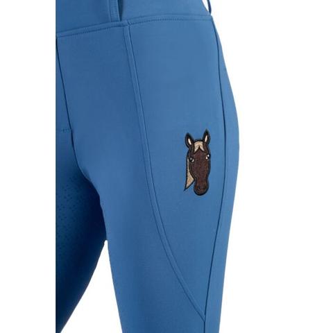 Legginsy młodzieżowe HKM Mia niebieskie