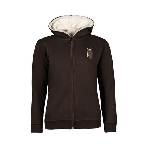 Bluza młodzieżowa HKM Mia z kapturem brązowa