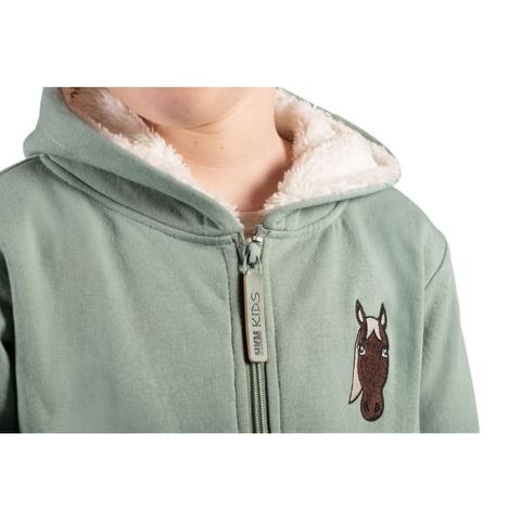 Bluza młodzieżowa HKM Mia z kapturem miętowa