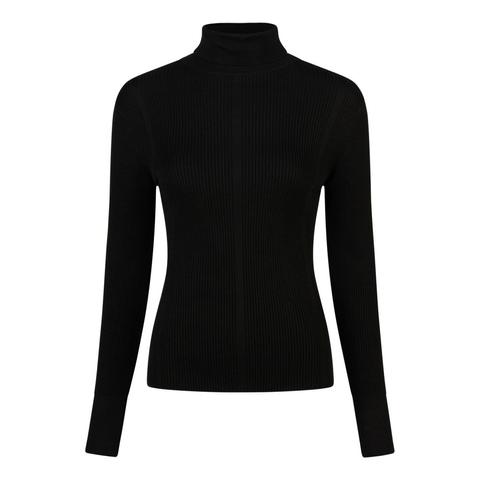 Golf damski sweterkowy Pikeur Knitted Roll Neck Sports Black, czarny 2025/2026