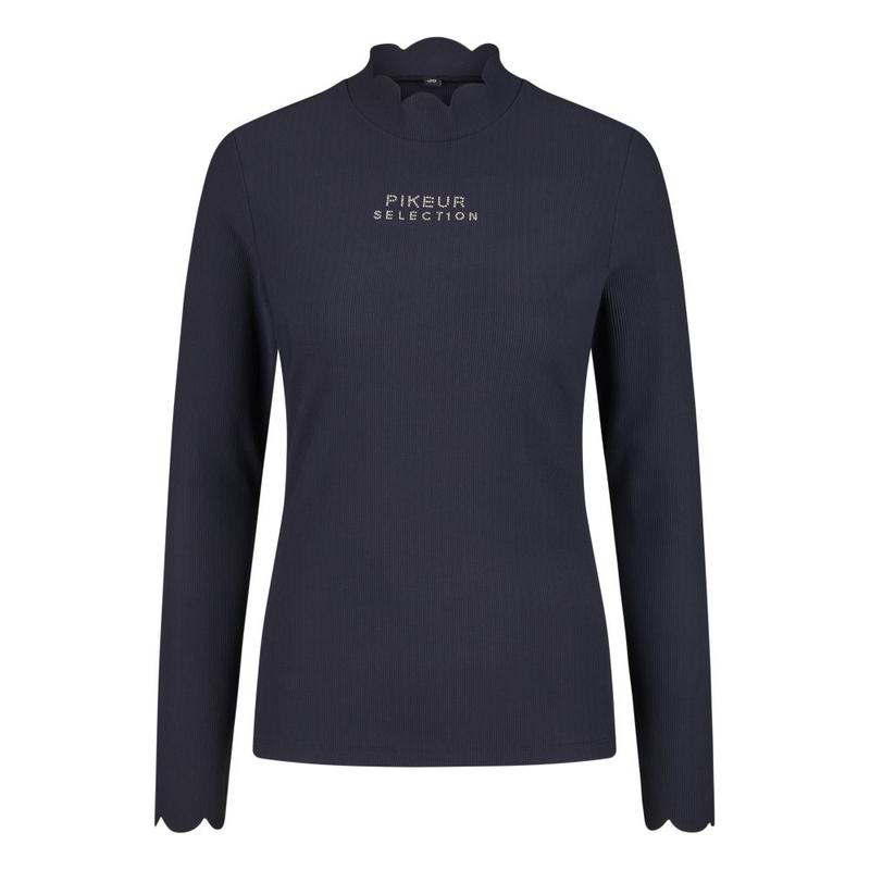 Golf damski Pikeur Rip Shirt Selection Nightblue, granatowa 2025/2026