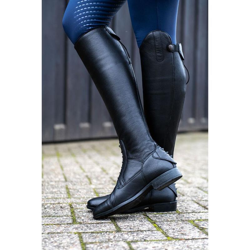 Oficerki HKM Titanium Style bardzo wysokie czarne