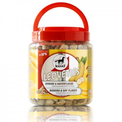 Smakołyki Leoveties banan + płatki owsiane