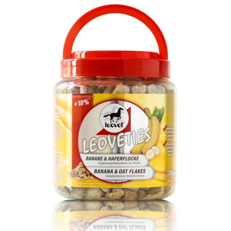Smakołyki Leoveties banan + płatki owsiane