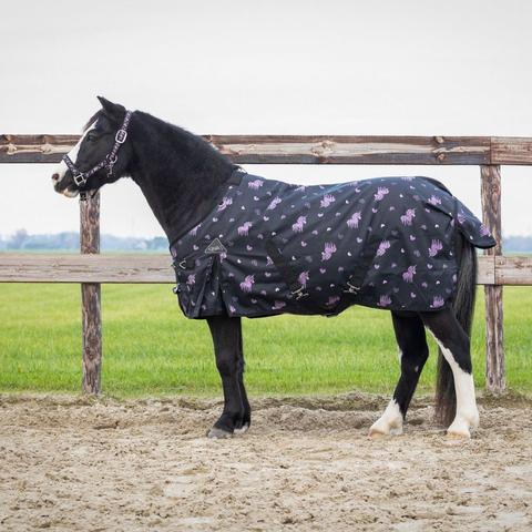 Derka padokowa QHP 100g 600D Black/Violet, czarno-fioletowa