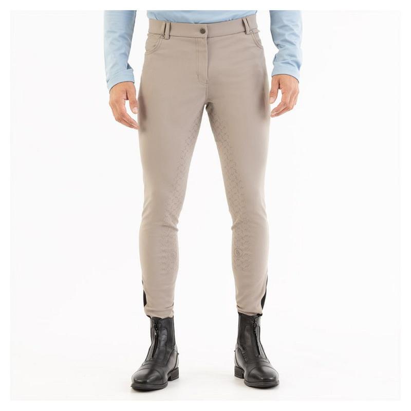 Bryczesy męskie BR Jagger z silikonowym lejem beżowe