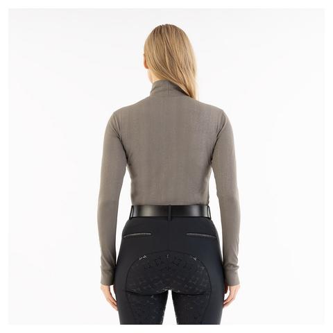 Golf damski techniczny Anky Mockneck srebrny