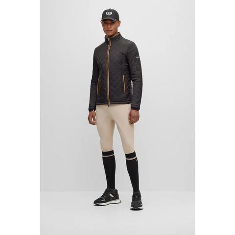 Bryczesy męskie Boss Equestrian pełen lej silikonowy Jim Beige, beżowe