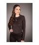 Bluzka damska HKM Arezzo Function ciemnobrązowa