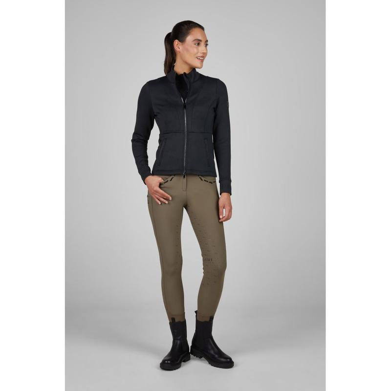 Bluza polarowa damska Pikeur Jersey Jacket Selection Black, czarna 2025/2026