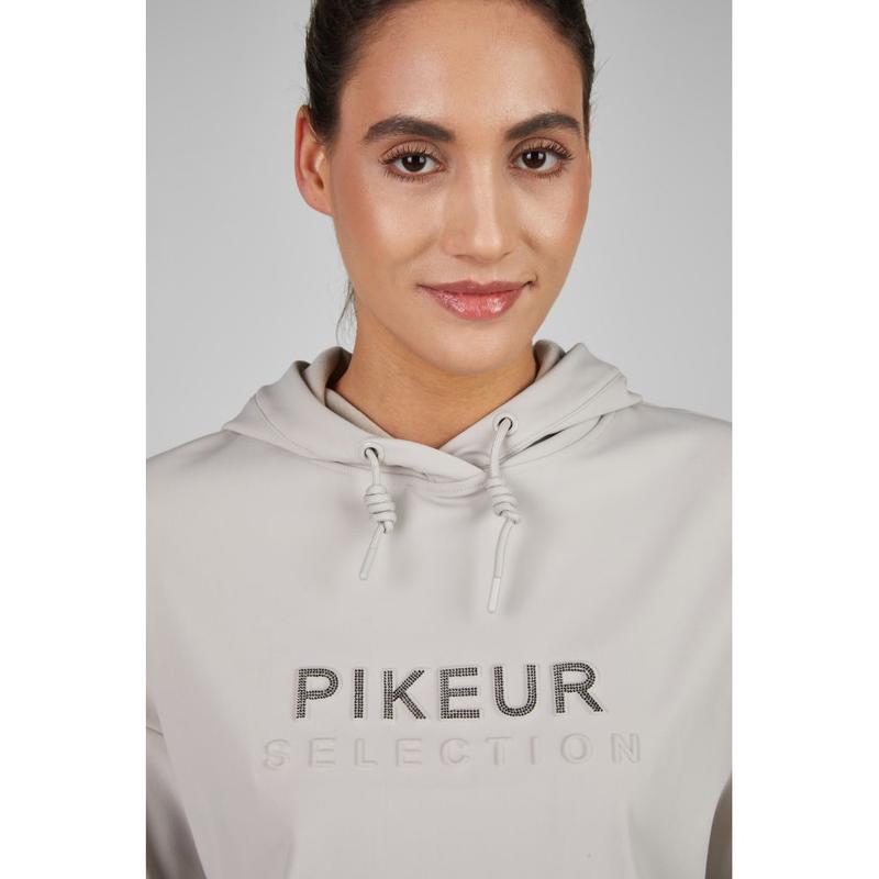 Bluza damska z kapturem Pikeur Selection Pale Gray, beżowa 2025/2026