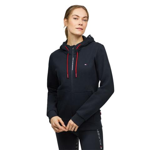 Bluza unisex z kapturem Tommy Hilfiger Equestrian Union Zip-Up Desert Sky, granatowa 2025