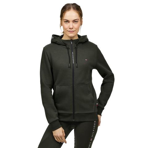 Bluza unisex z kapturem Tommy Hilfiger Equestrian Union Zip-Up Pine, khaki 2025