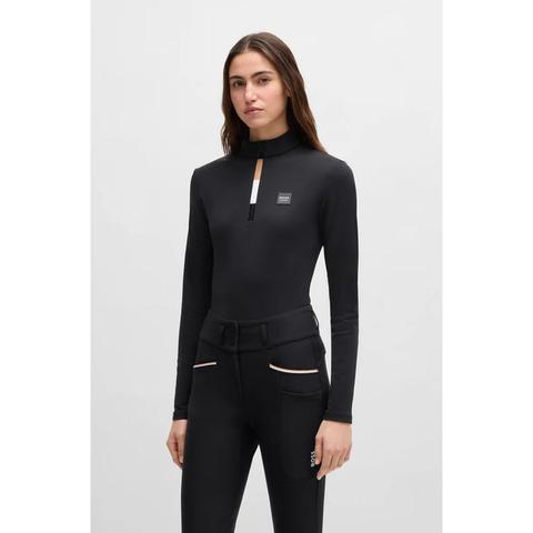 Bluzka damska treningowa Boss Equestrian Minou Black, czarna