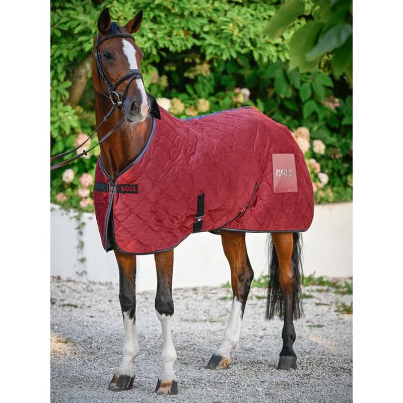 Derka zimowa osuszająca Boss Equestrian Cabernet, bordowa