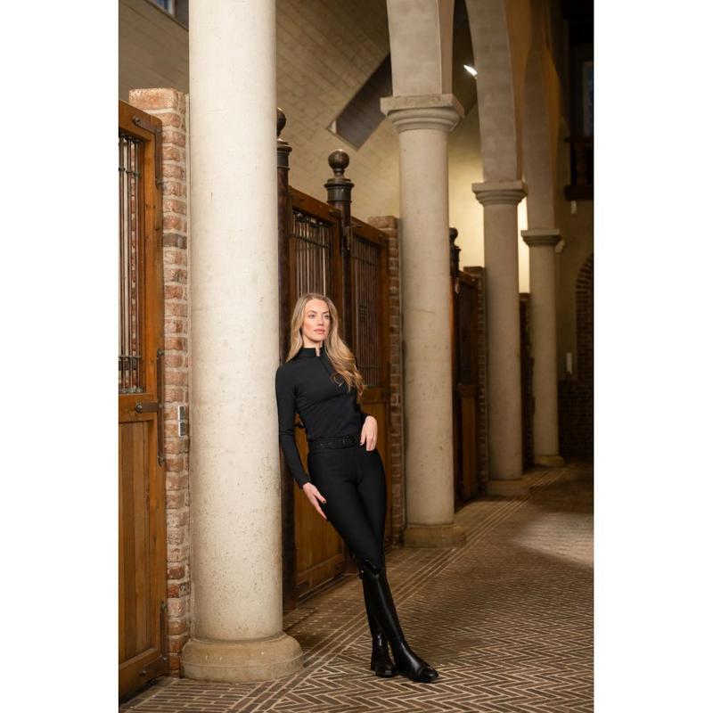 Bluzka damska Pikeur Zip Shirt Selection Black, czarna 2025/2026