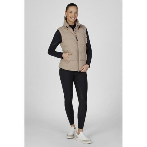 Bezrękawnik damski Pikeur Quilted Vest Quilted Mocha Cream, beżowe 2026/2027