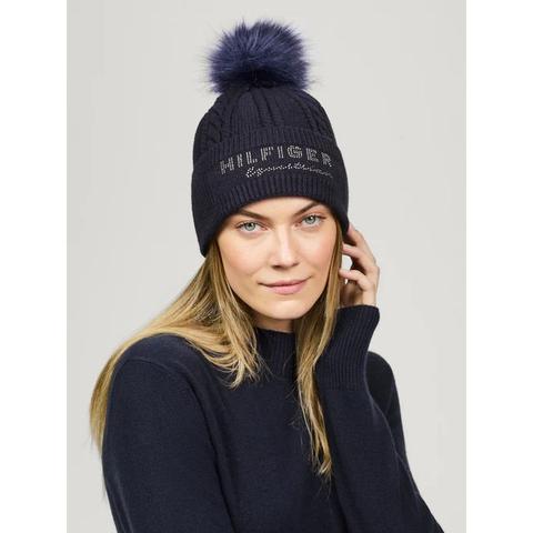 Czapka zimowa damska Tommy Hilfiger Equestrian Perry Desert Sky, granatowa 2025