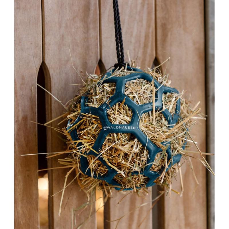 Zabawka dla konia Waldhausen piłka - pojemnik na siano petrolowa