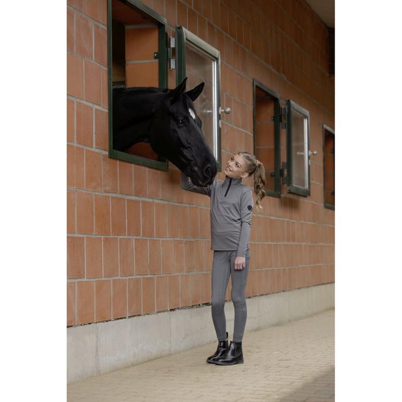 Legginsy młodzieżowe zimowe Covalliero szare 2025