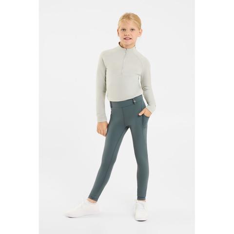 Legginsy młodzieżowe zimowe Horze Dea szare