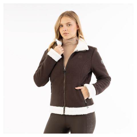 Bluza damska polarowa Anky Teddy Chocolate Torte, brązowa