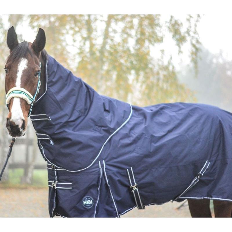 Derka padokowa z odpinanym kapturem HKM 600D 200g granatowa