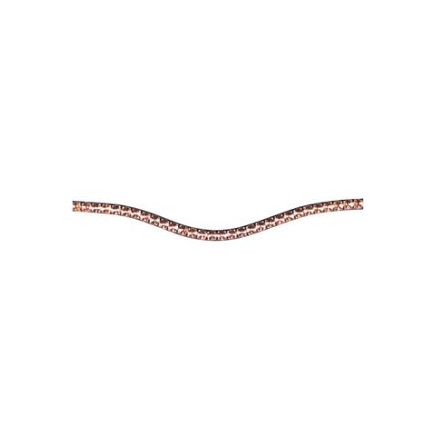 Naczółek HKM Rosegold Glamour brązowy