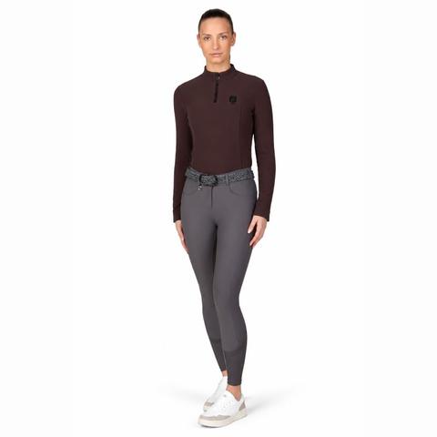 Bluzka damska techniczna Pikeur Selection Chocolate brown, brązowa 2026/2027