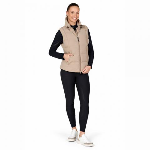 Bezrękawnik damski Pikeur Quilted Vest Mocha Cream, beżowy 2026/2027