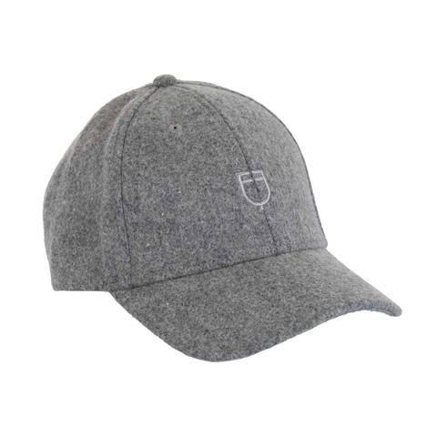 Bejsbolówa Equestro Wool szary melanż