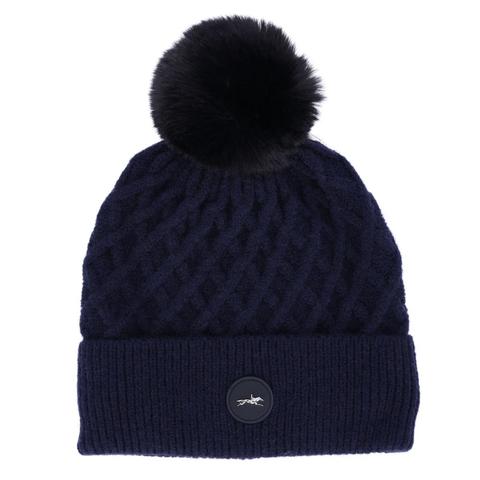Czapka z pomponem Schockemoehle Dark navy, granatowa 2025