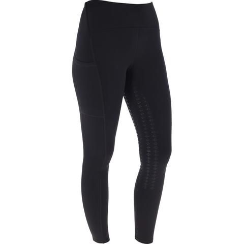 Legginsy damskie zimowe Covalliero czarne 2025