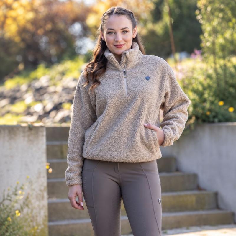 Bluza damska Teddy Covalliero beżowa 2026/2027