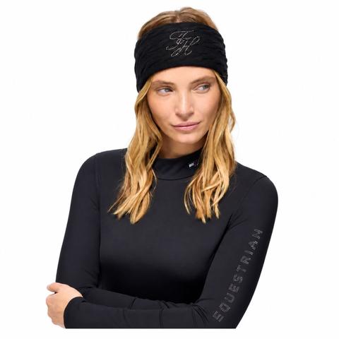 Opaska zimowa damska Tommy Hilfiger Equestrian Maggie Black, czarna 2026