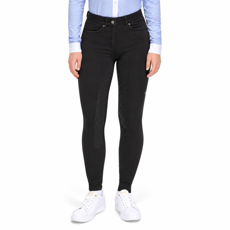 Bryczesy damskie zimowe Tommy Hilfiger Equestrian Hope Black, czarne 2026