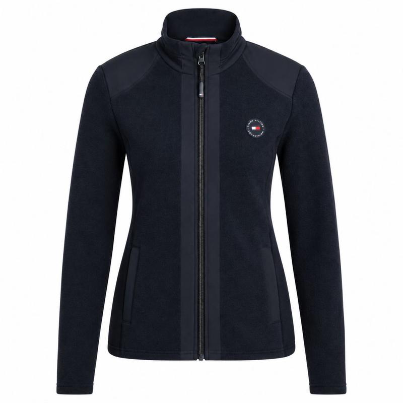Bluza damska polarowa Elmonte Tommy Hilfiger Equestrian Desert Sky, granatowa 2026