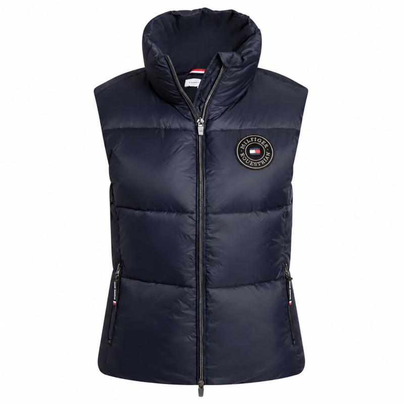 Bezrękawnik damski puchowy Tommy Hilfiger Equestrian Everett Desert Sky, granatowy 2026