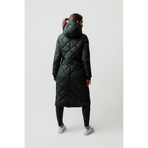 Płaszcz damski ocieplany B Vertigo Gem ciemnozielony