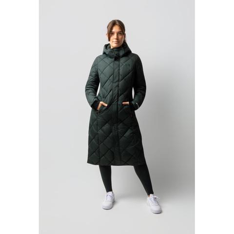 Płaszcz damski ocieplany B Vertigo Gem ciemnozielony