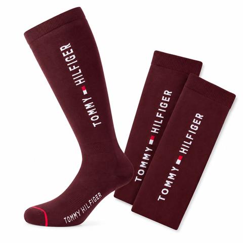Skarpety Tommy Hilfiger Equestrian Clifton Burgundy, bordowe 2026