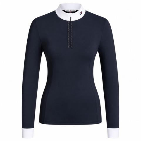 Bluzka konkursowa Tommy Hilfiger Equestrian Monica Desert Sky, granatowa 2026