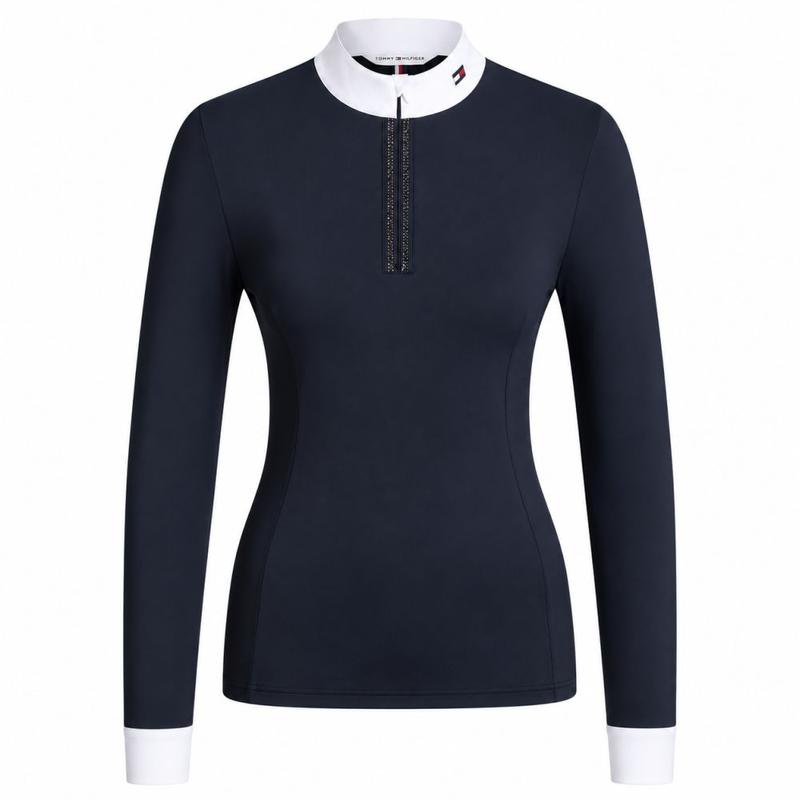 Bluzka konkursowa Tommy Hilfiger Equestrian Monica Desert Sky, granatowa 2026